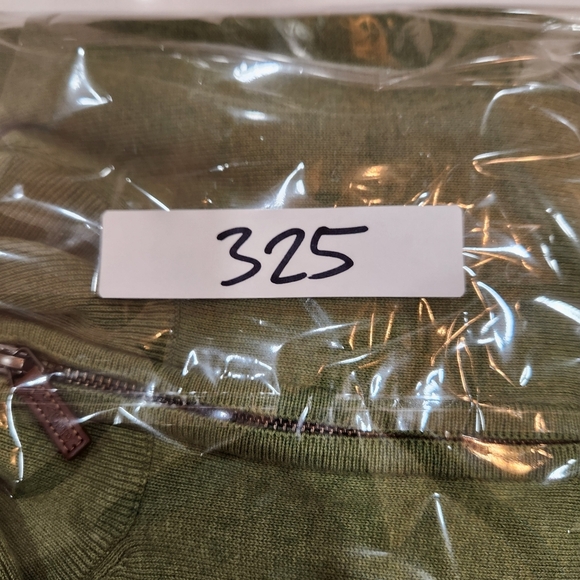 Magee 1866 Sweater Mens XXL "Fits Large" Green 1/4 Zip Long Sleeve 100% Cotton - Picture 13 of 13